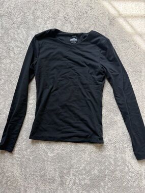 Nuuds long sleeve black shirt- size small